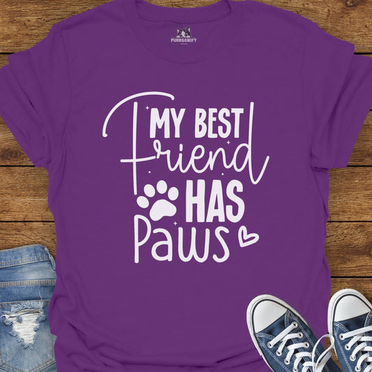 My Best Friend Has Paws Cat T-Shirt