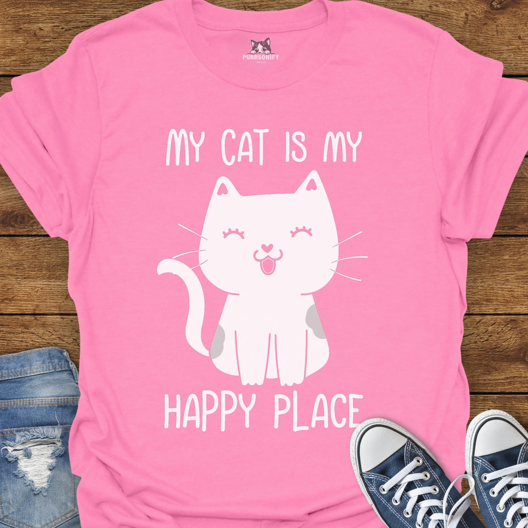 My Cat is my Happy Place T-Shirt