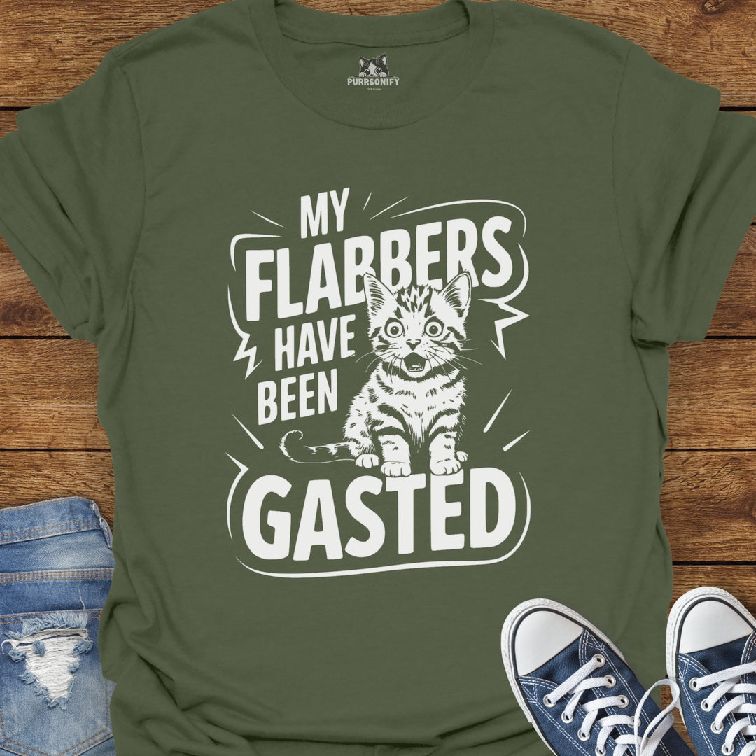 My Flabbers Have Been Gasted Cat T-Shirt