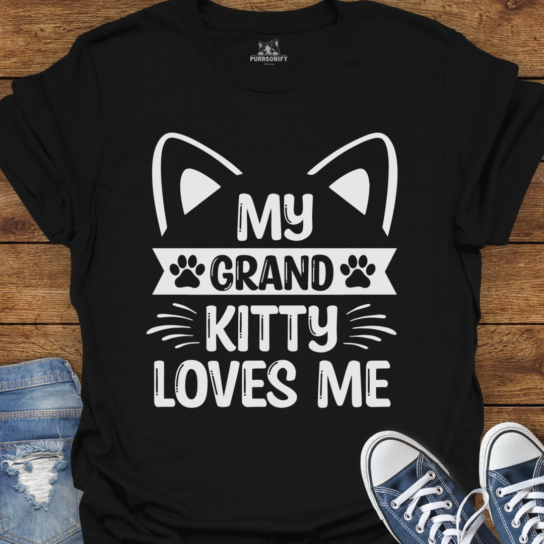 My Grand Kitty Loves Me Cat T-Shirt
