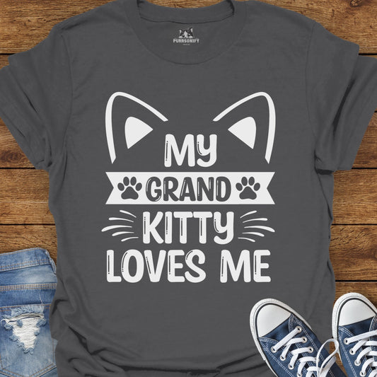 My Grand Kitty Loves Me Cat T-Shirt