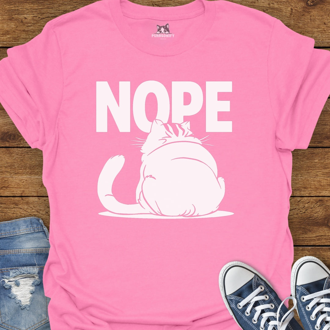 NOPE Cat T-Shirt
