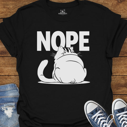 NOPE Cat T-Shirt