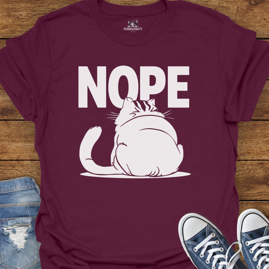NOPE Cat T-Shirt