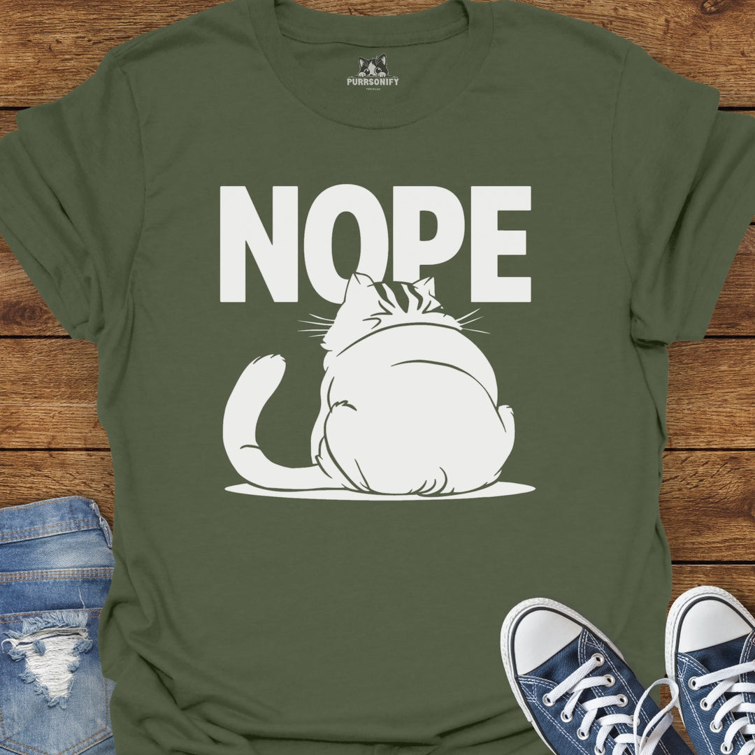 NOPE Cat T-Shirt