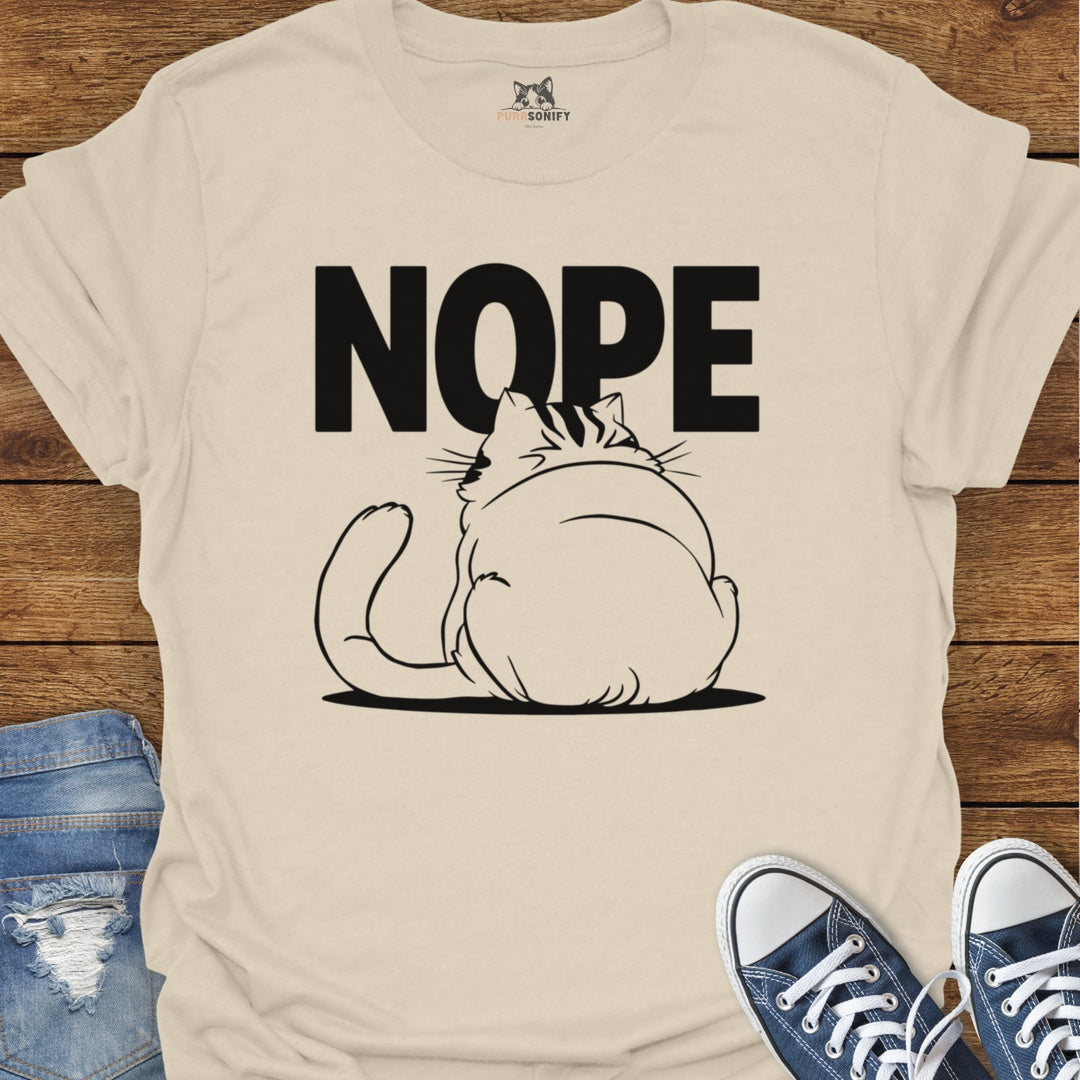 NOPE Cat T-Shirt