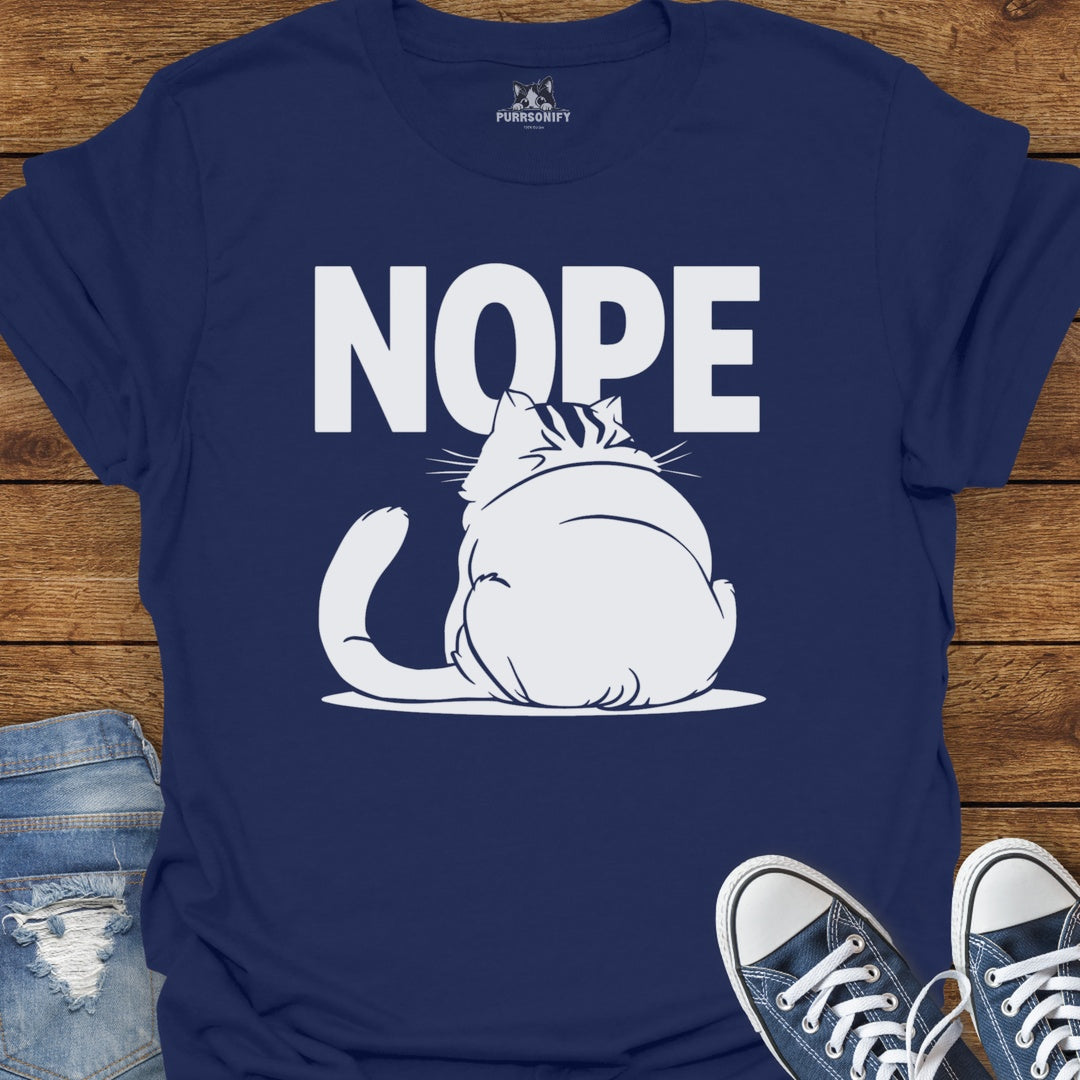 NOPE Cat T-Shirt