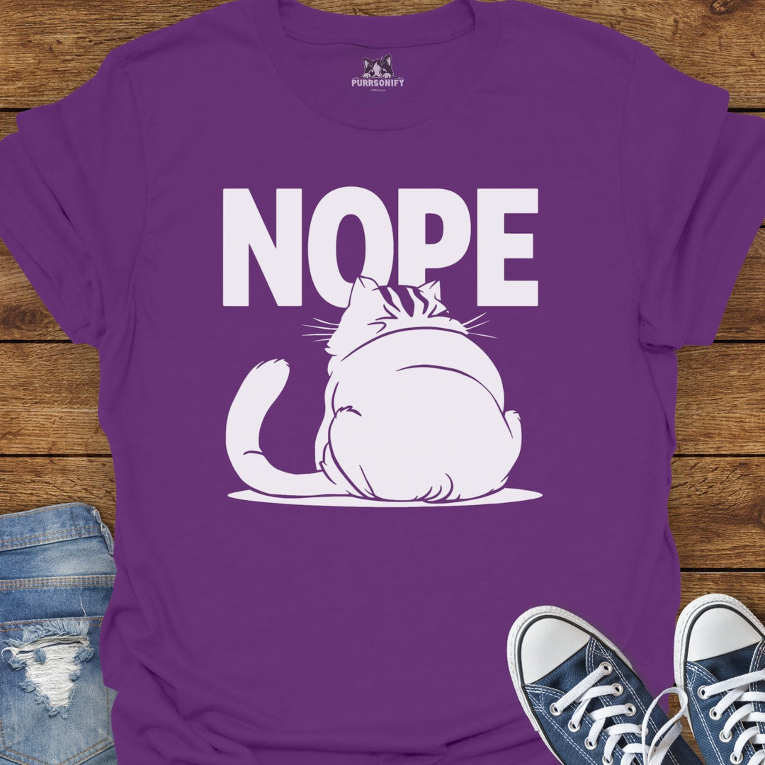 NOPE Cat T-Shirt
