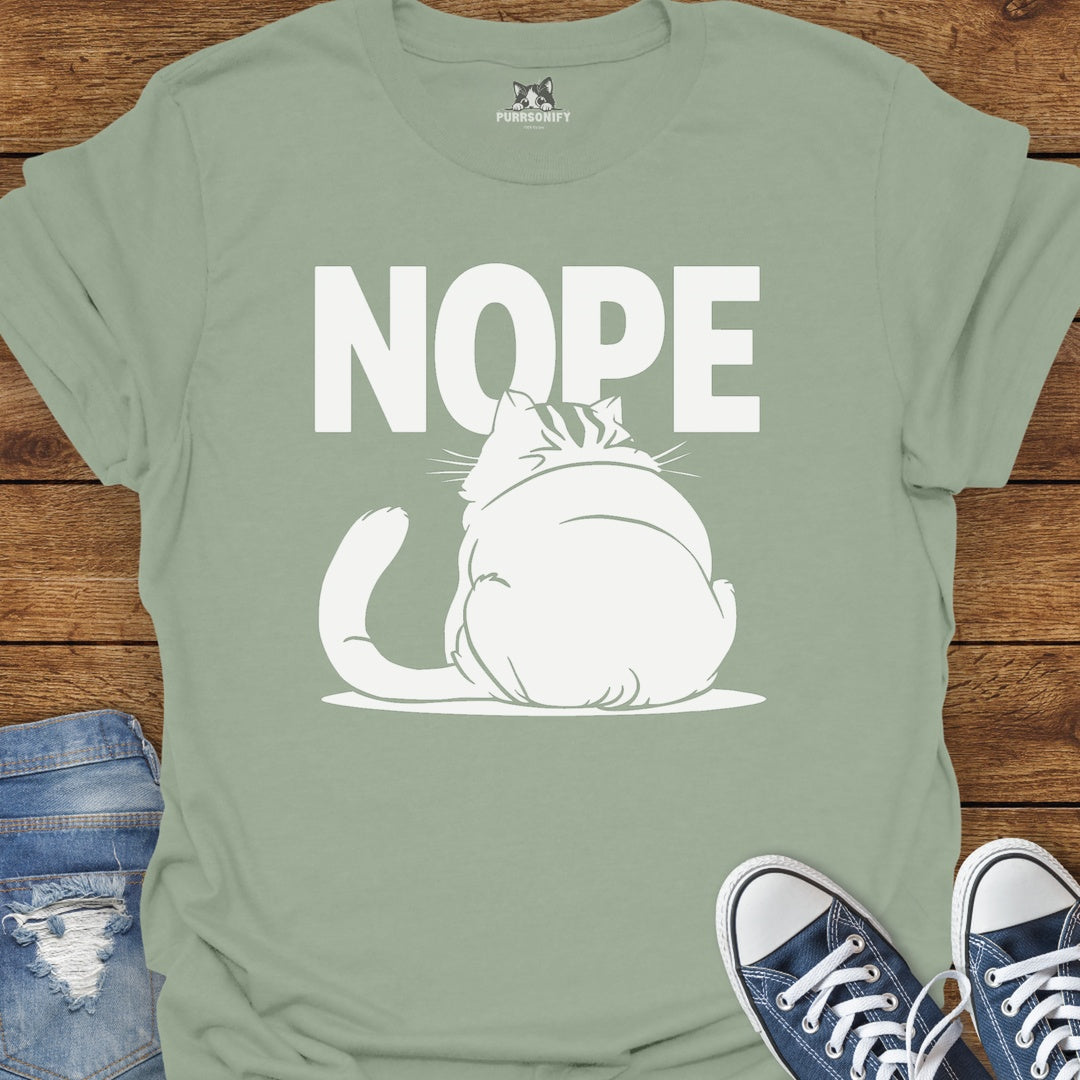 NOPE Cat T-Shirt