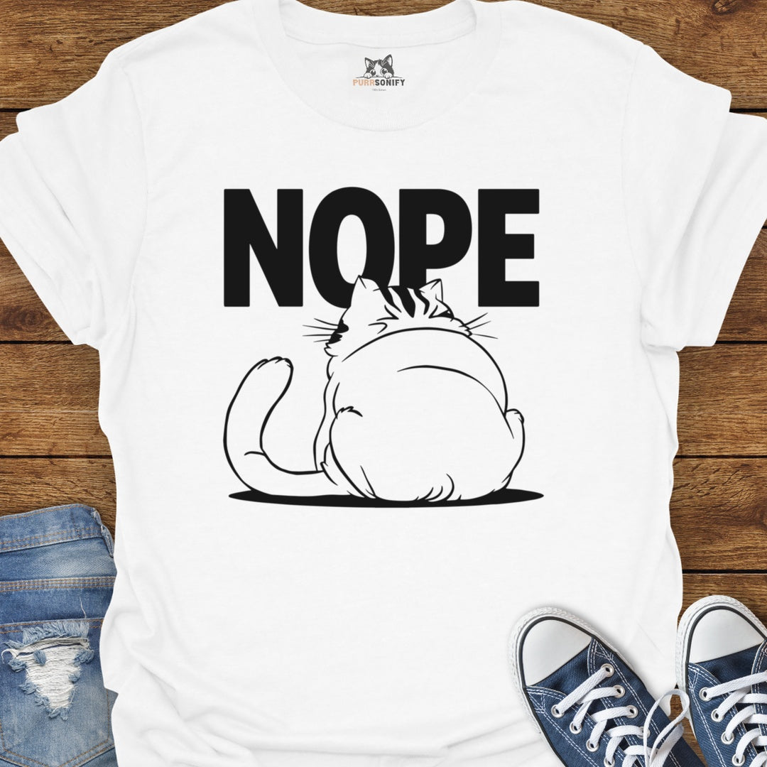NOPE Cat T-Shirt