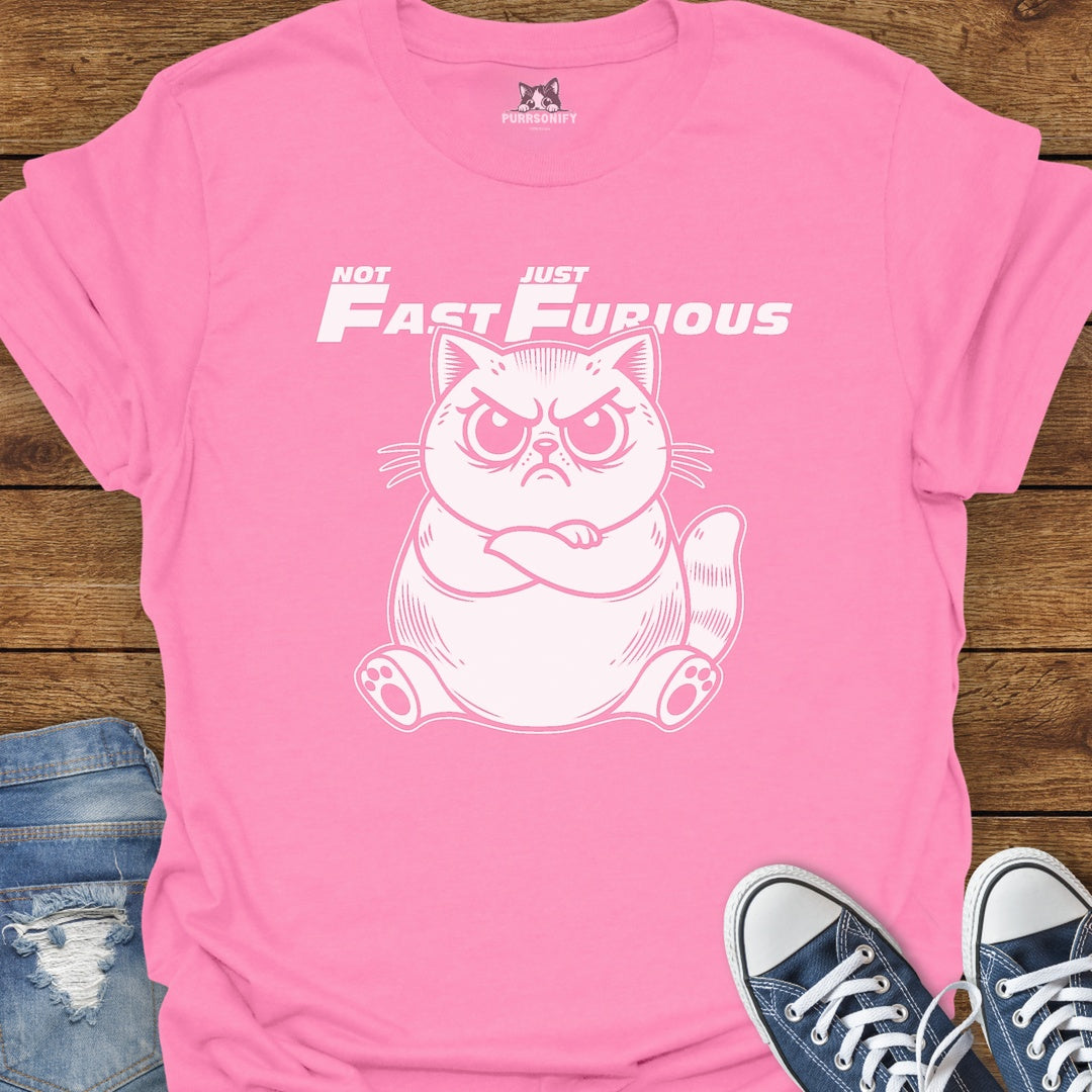 Not Fast Just Furious Cat T-Shirt