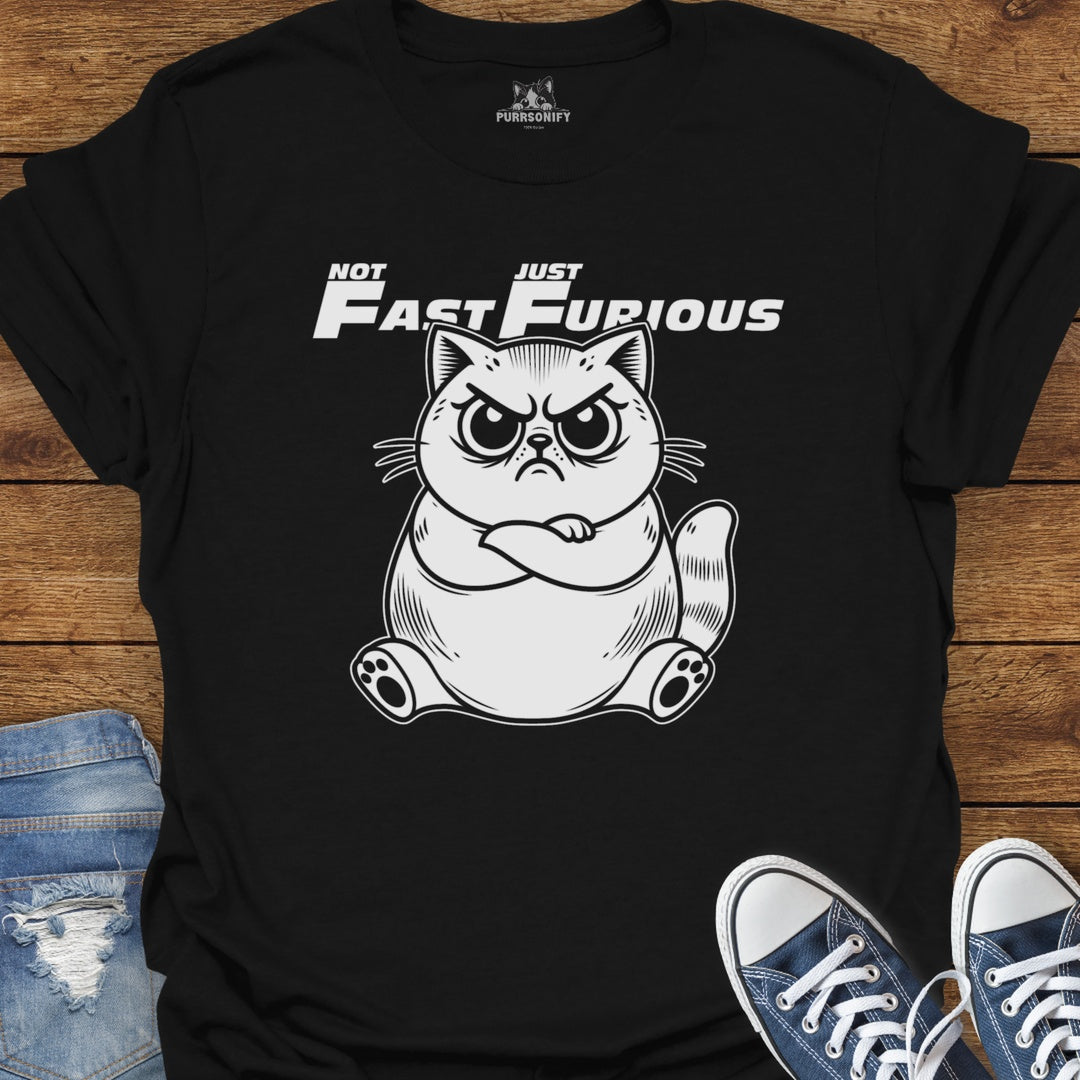 Not Fast Just Furious Cat T-Shirt