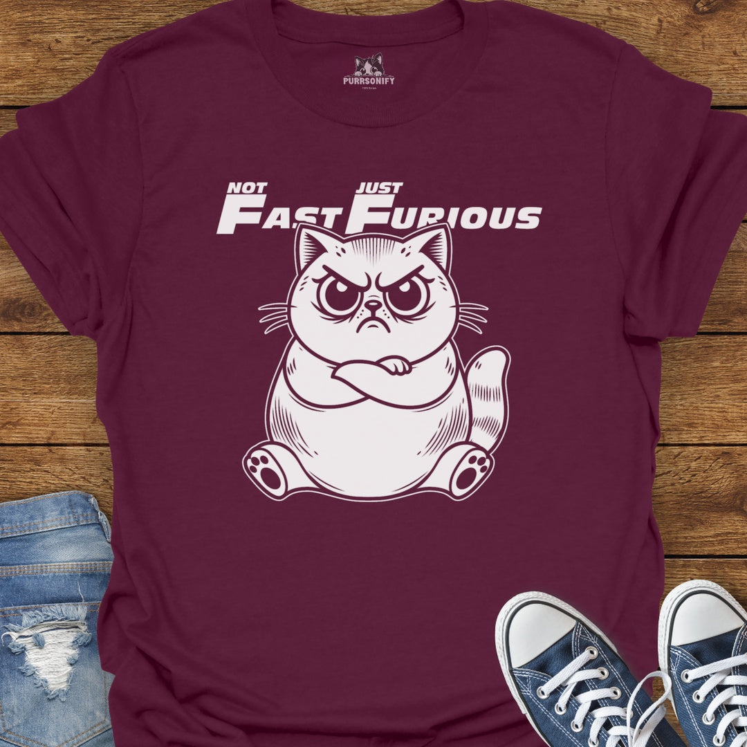 Not Fast Just Furious Cat T-Shirt