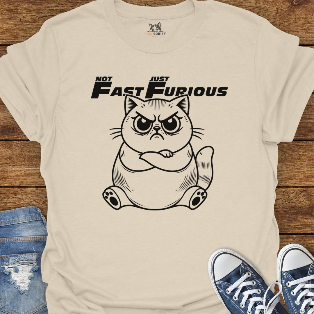 Not Fast Just Furious Cat T-Shirt