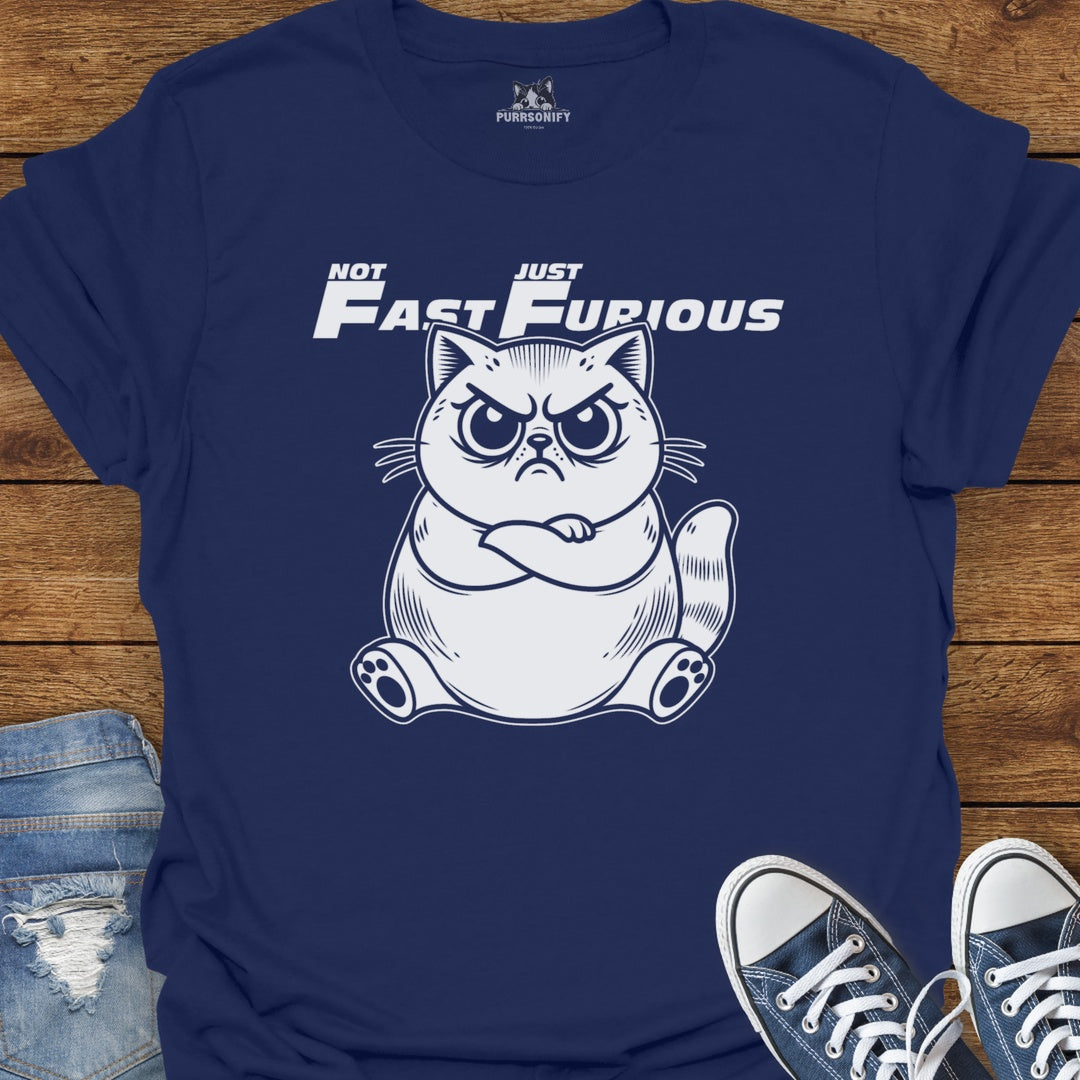 Not Fast Just Furious Cat T-Shirt