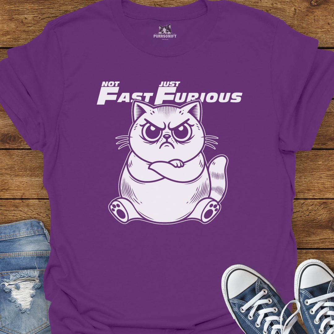 Not Fast Just Furious Cat T-Shirt