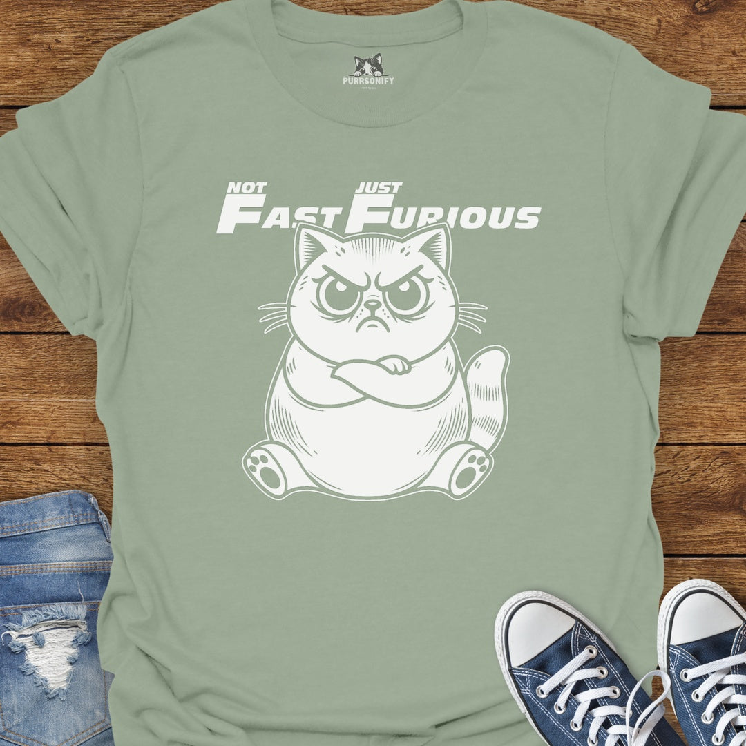 Not Fast Just Furious Cat T-Shirt