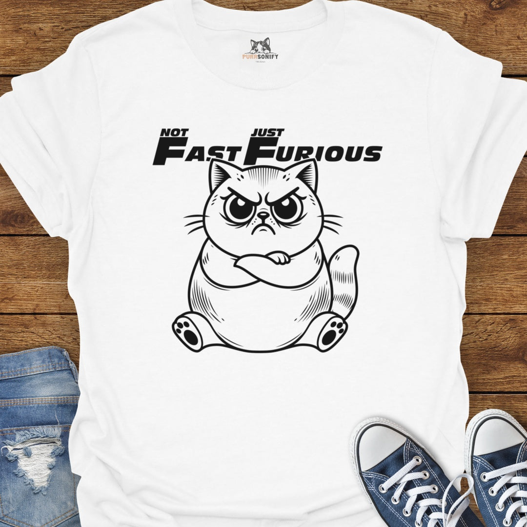 Not Fast Just Furious Cat T-Shirt