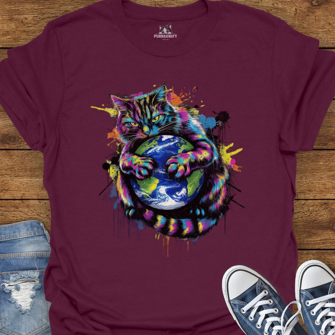 Paws Off My Planet Cat T-Shirt