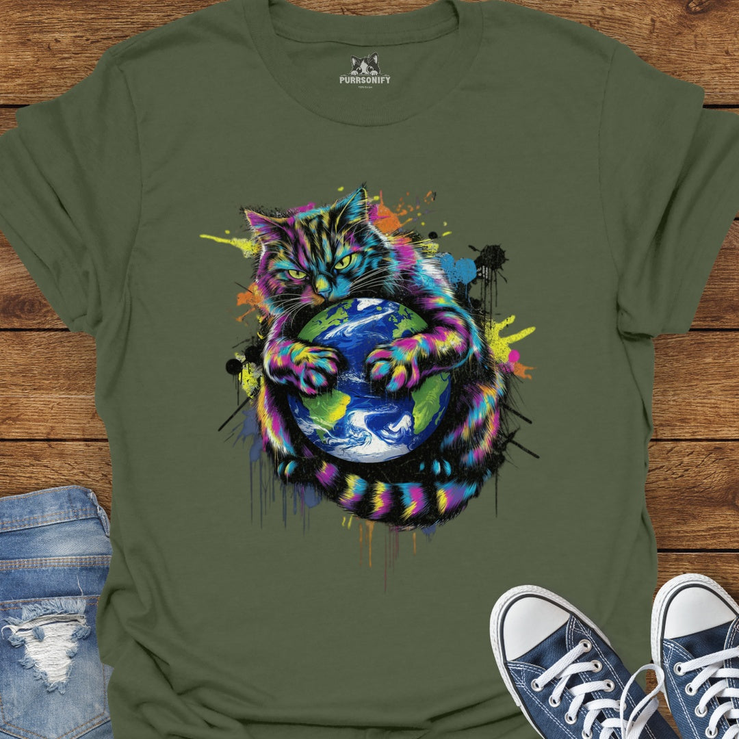 Paws Off My Planet Cat T-Shirt