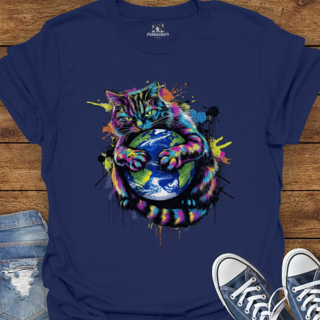 Paws Off My Planet Cat T-Shirt