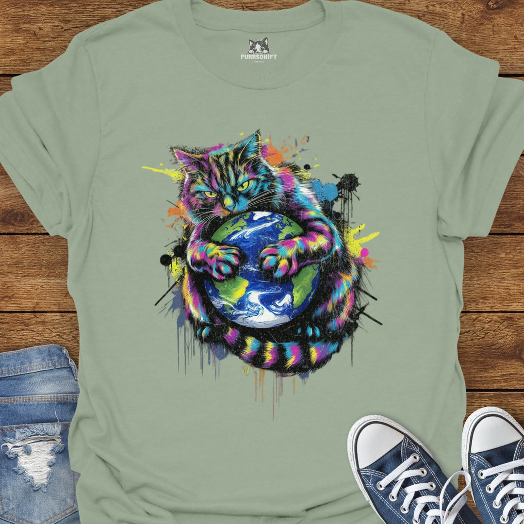 Paws Off My Planet Cat T-Shirt