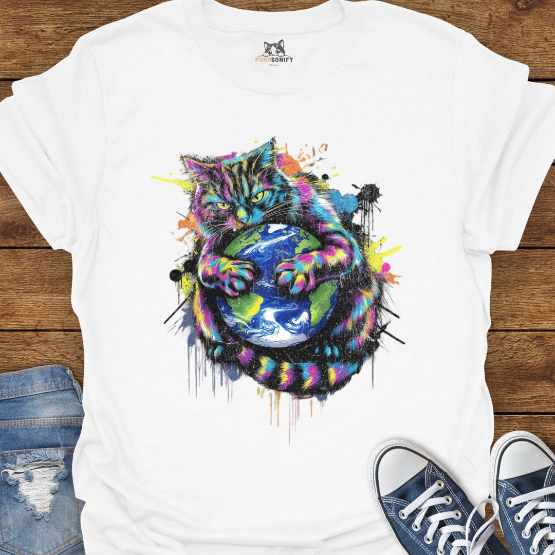 Paws Off My Planet Cat T-Shirt