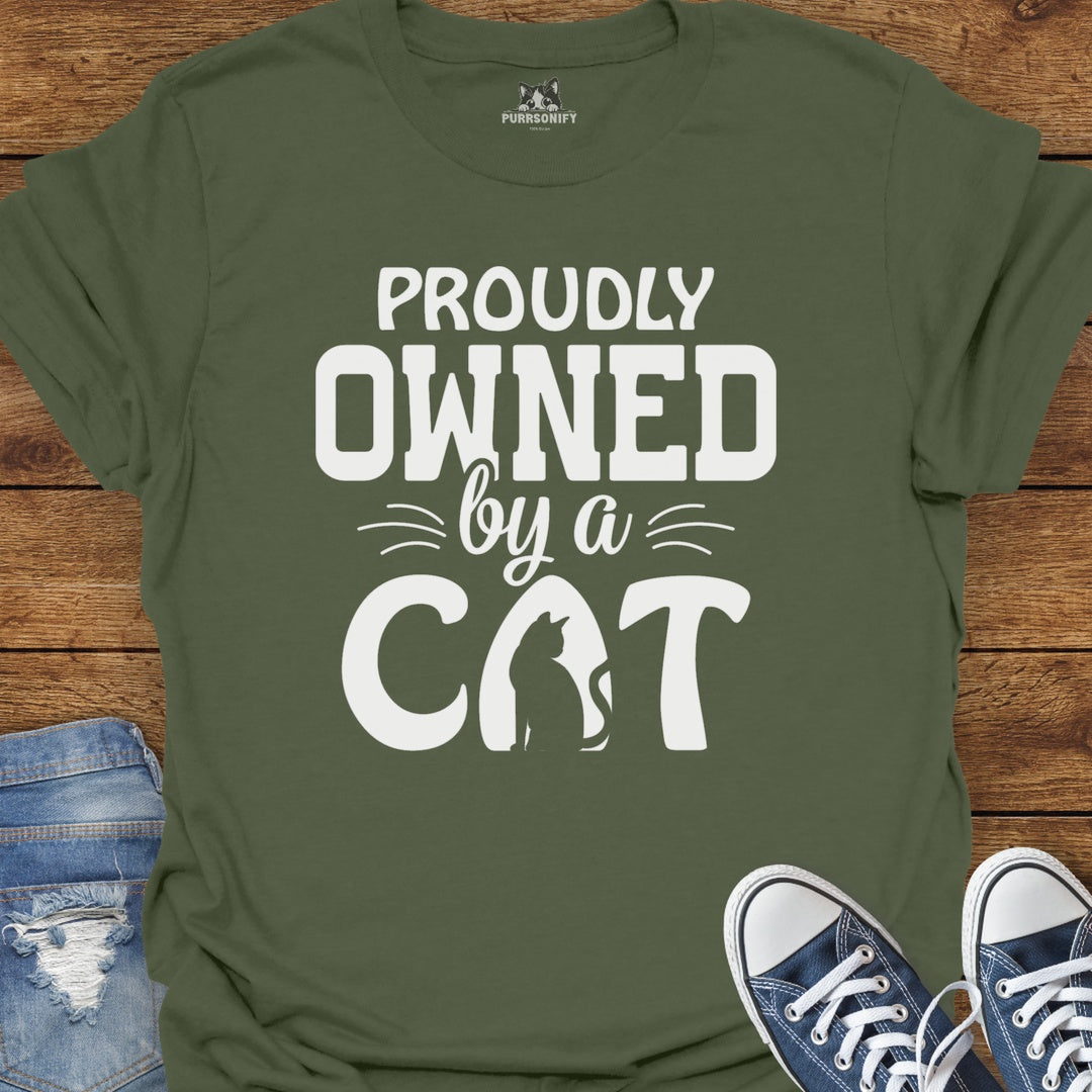 Proudly Owned By a Cat T-Shirt