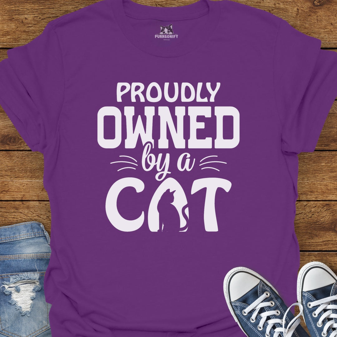 Proudly Owned By a Cat T-Shirt