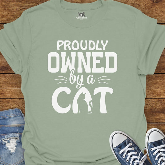 Proudly Owned By a Cat T-Shirt