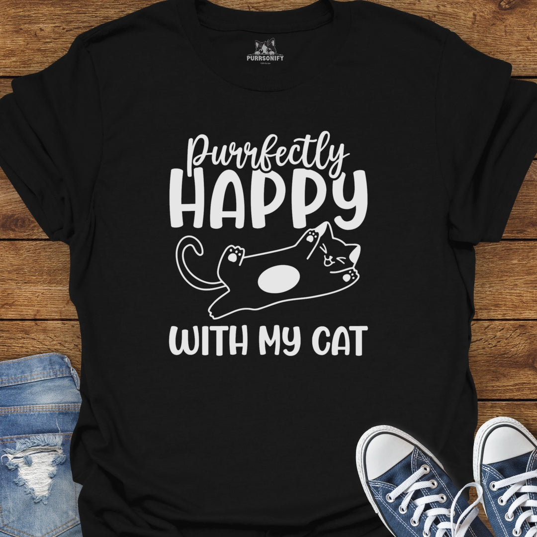 Purrfectly Happy With My Cat T-Shirt