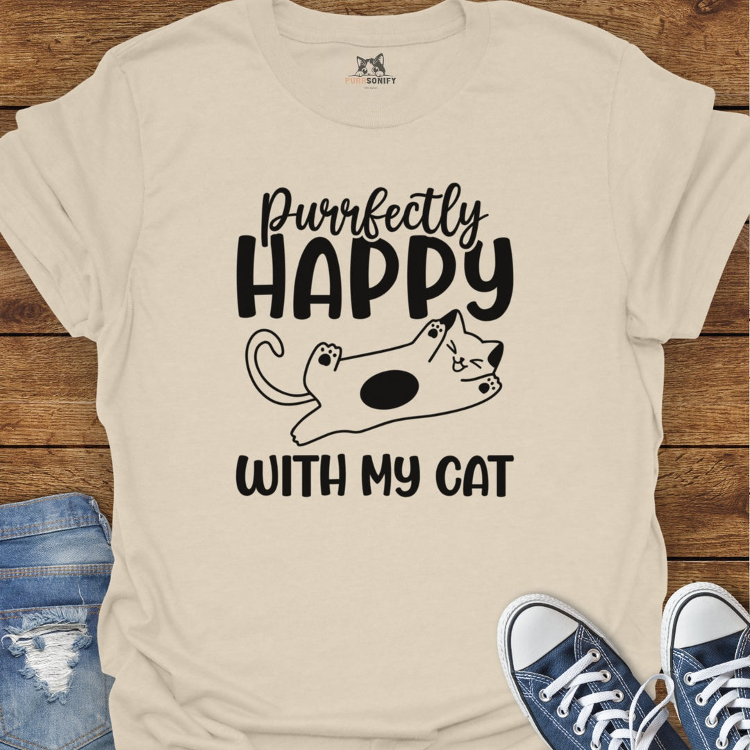 Purrfectly Happy With My Cat T-Shirt