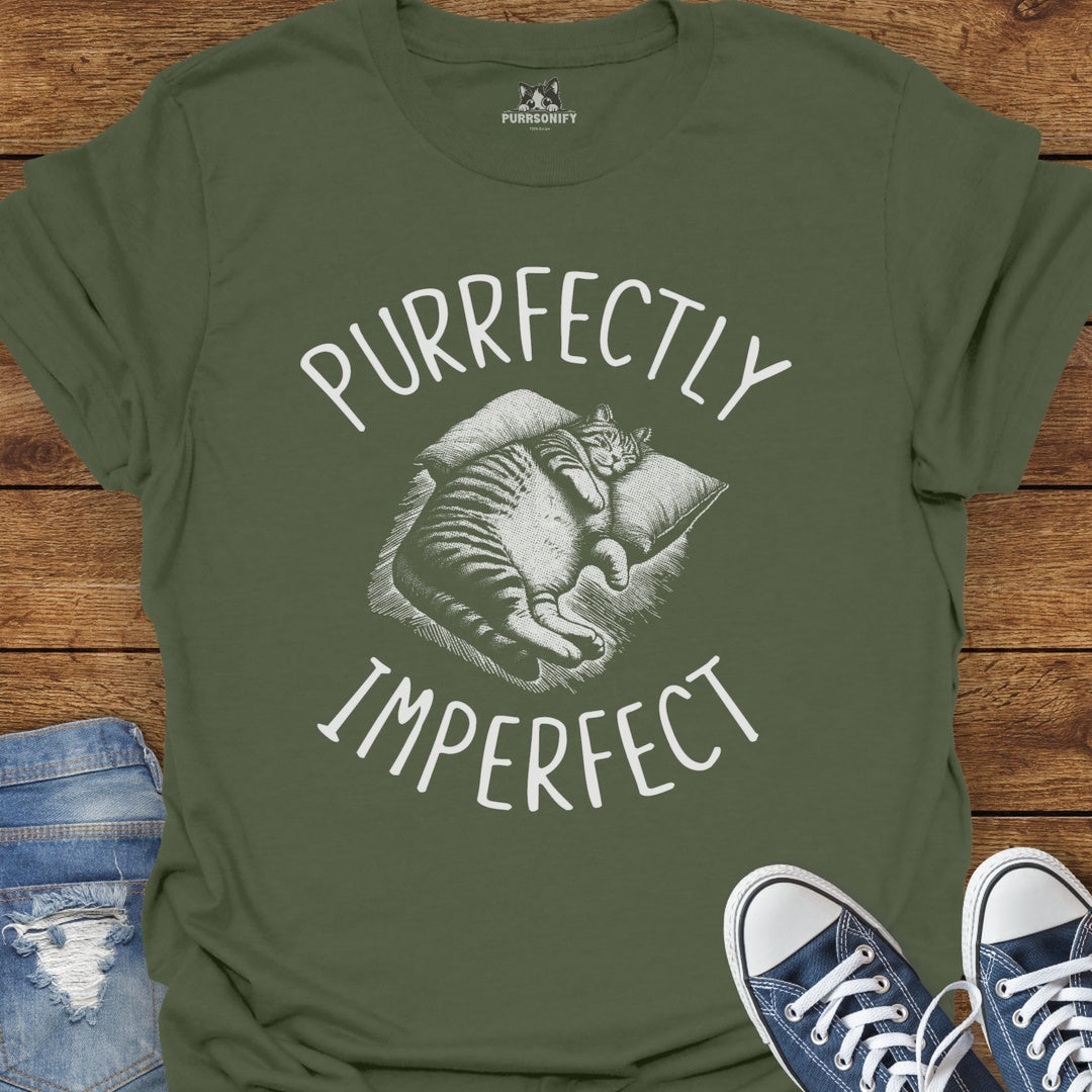 Purrfectly Imperfect Cat T-Shirt