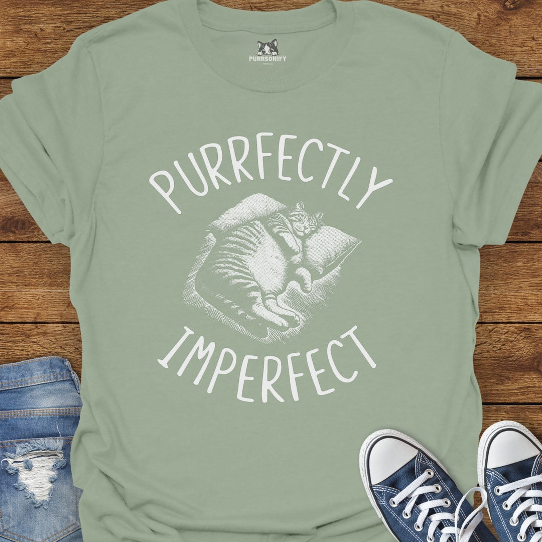 Purrfectly Imperfect Cat T-Shirt