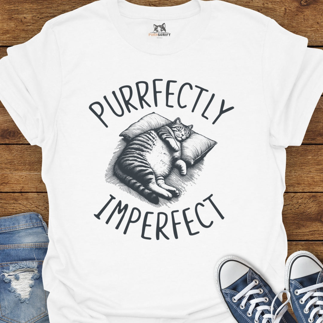 Purrfectly Imperfect Cat T-Shirt