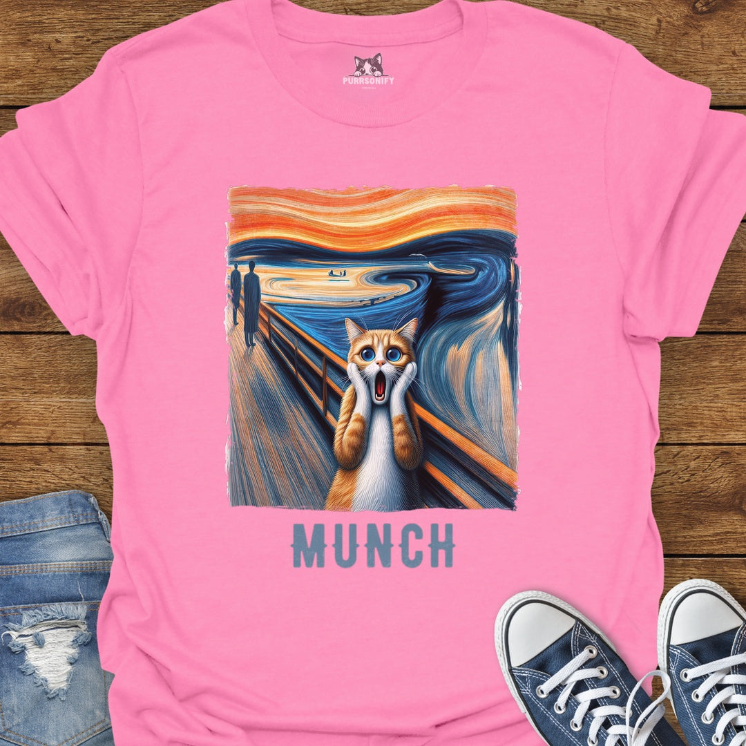 Scream-ing Cat by Munch T-Shirt