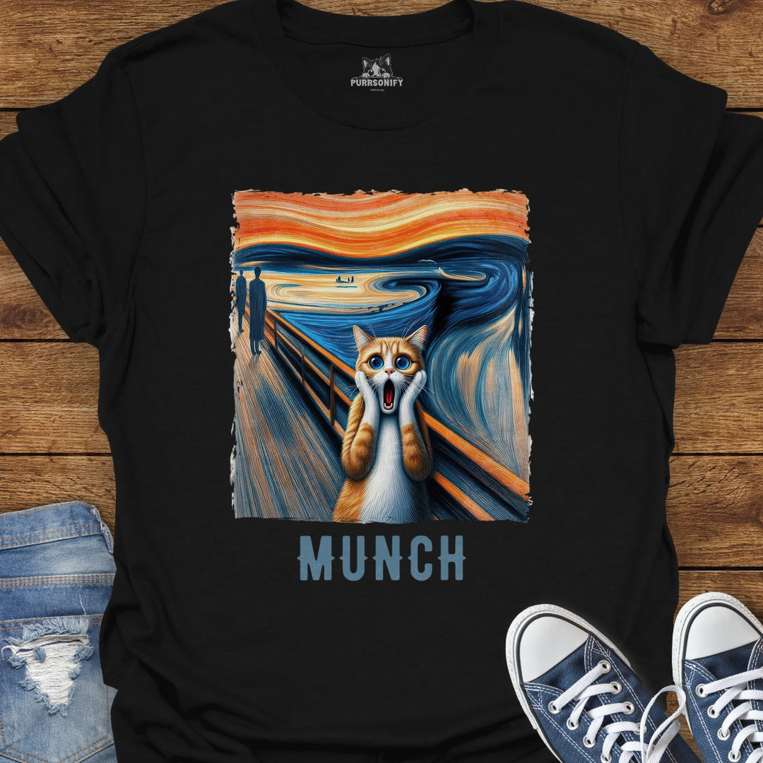Scream-ing Cat by Munch T-Shirt