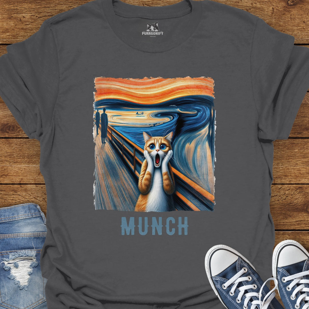 Scream-ing Cat by Munch T-Shirt