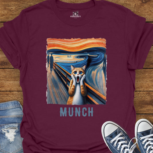 Scream-ing Cat by Munch T-Shirt