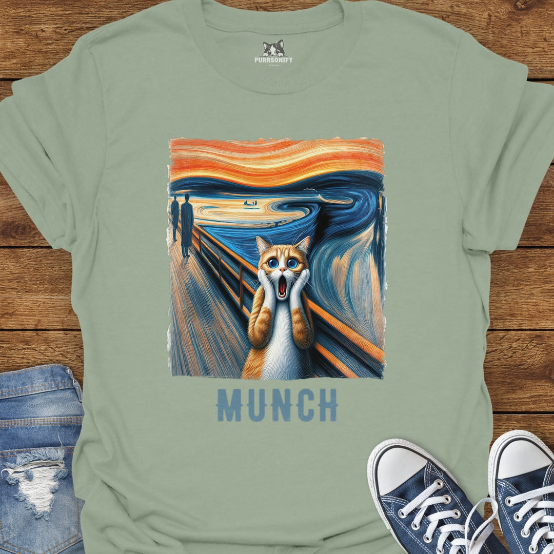 Scream-ing Cat by Munch T-Shirt