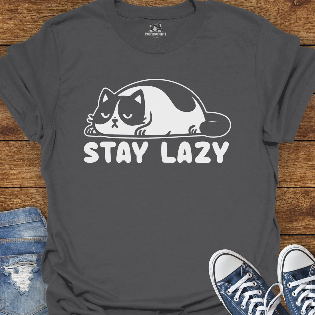 Stay Lazy Cat T-Shirt