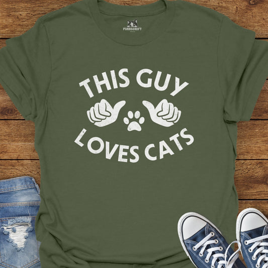 This Guy Loves Cats T-Shirt