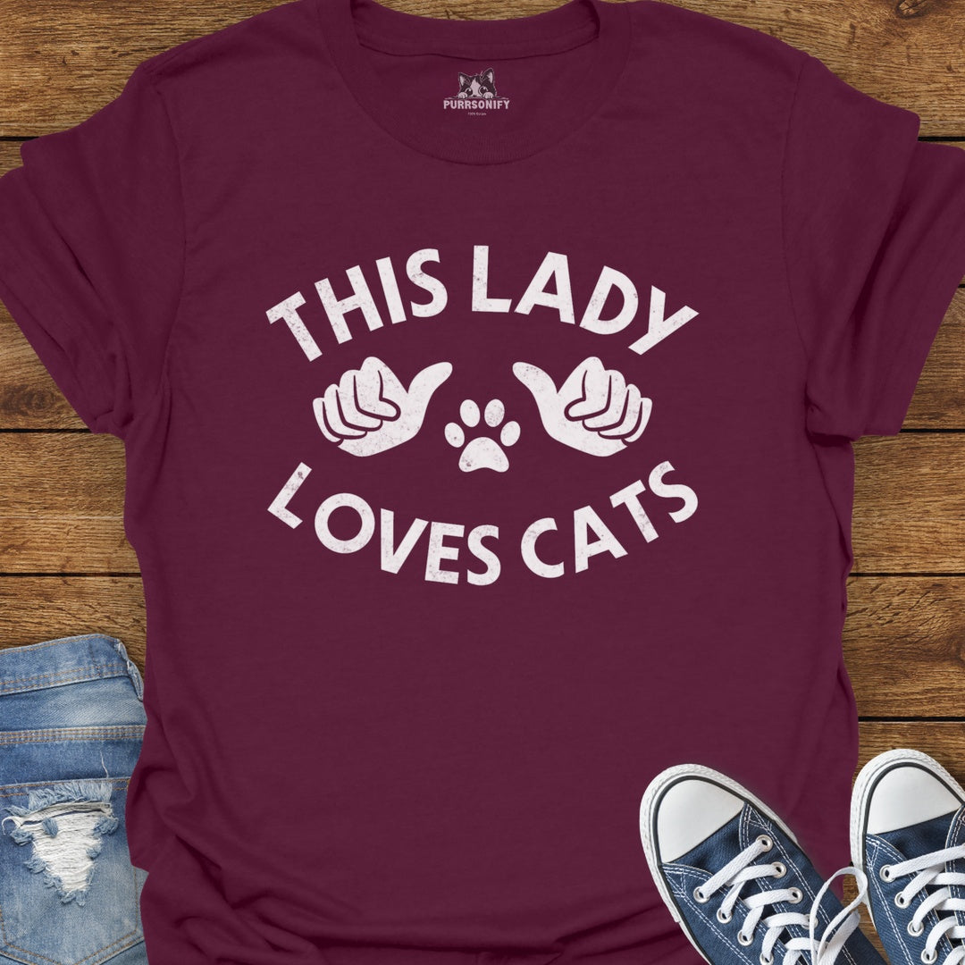 This Lady Loves Cats T-Shirt