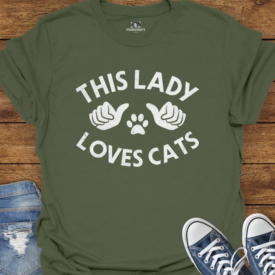 This Lady Loves Cats T-Shirt