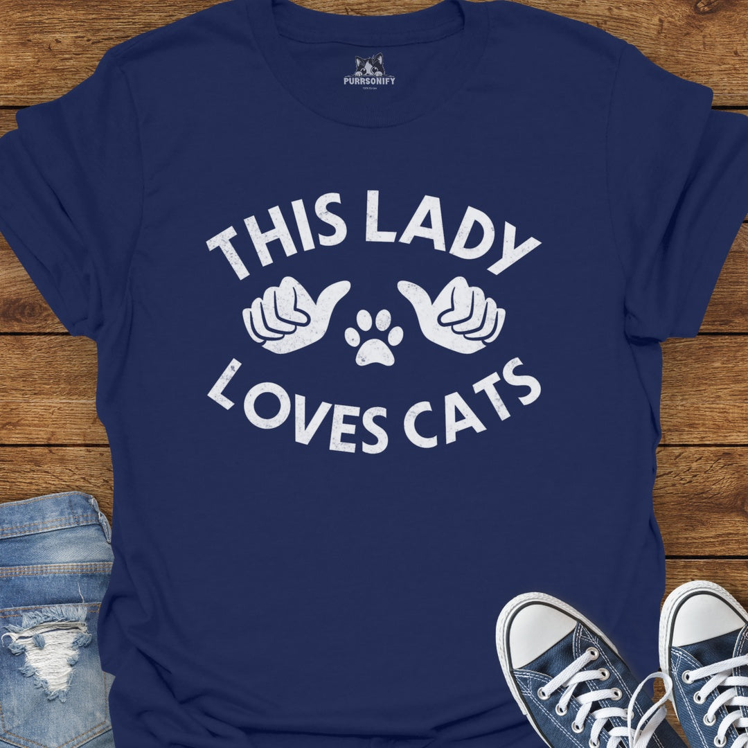 This Lady Loves Cats T-Shirt