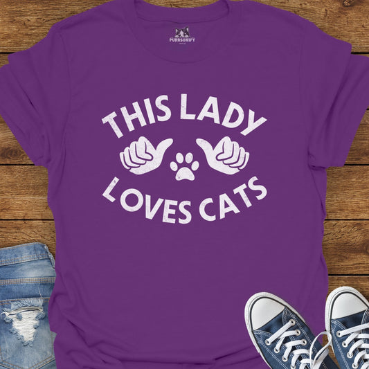 This Lady Loves Cats T-Shirt