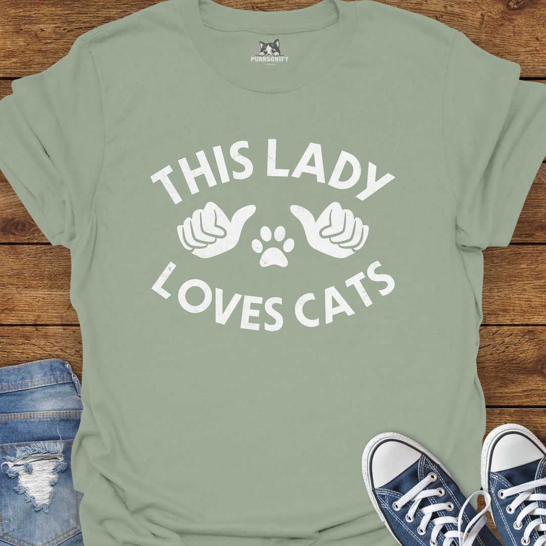 This Lady Loves Cats T-Shirt