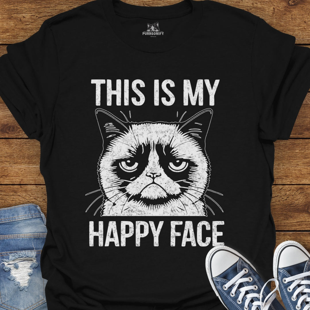 This is my Happy Face - Grumpy Cat T-Shirt