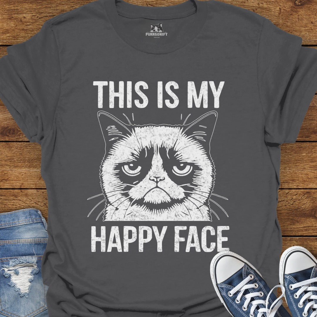 This is my Happy Face - Grumpy Cat T-Shirt