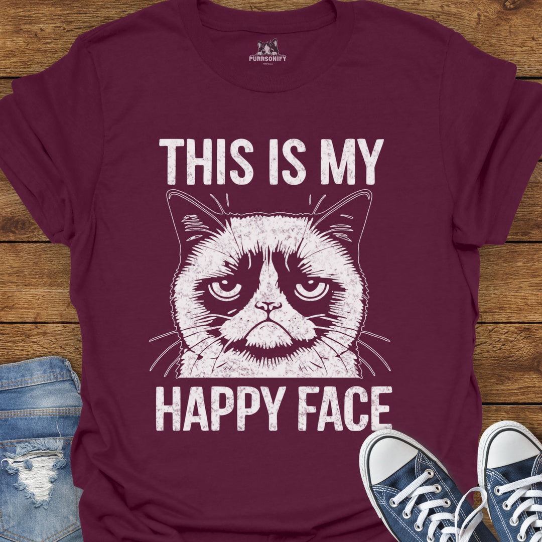 This is my Happy Face - Grumpy Cat T-Shirt